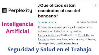 🟡 Perplexity IA 👉 Aplicado a la Seguridad y Salud en el Trabajo