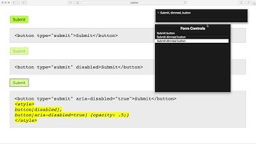 a11y aria-disabled buttons