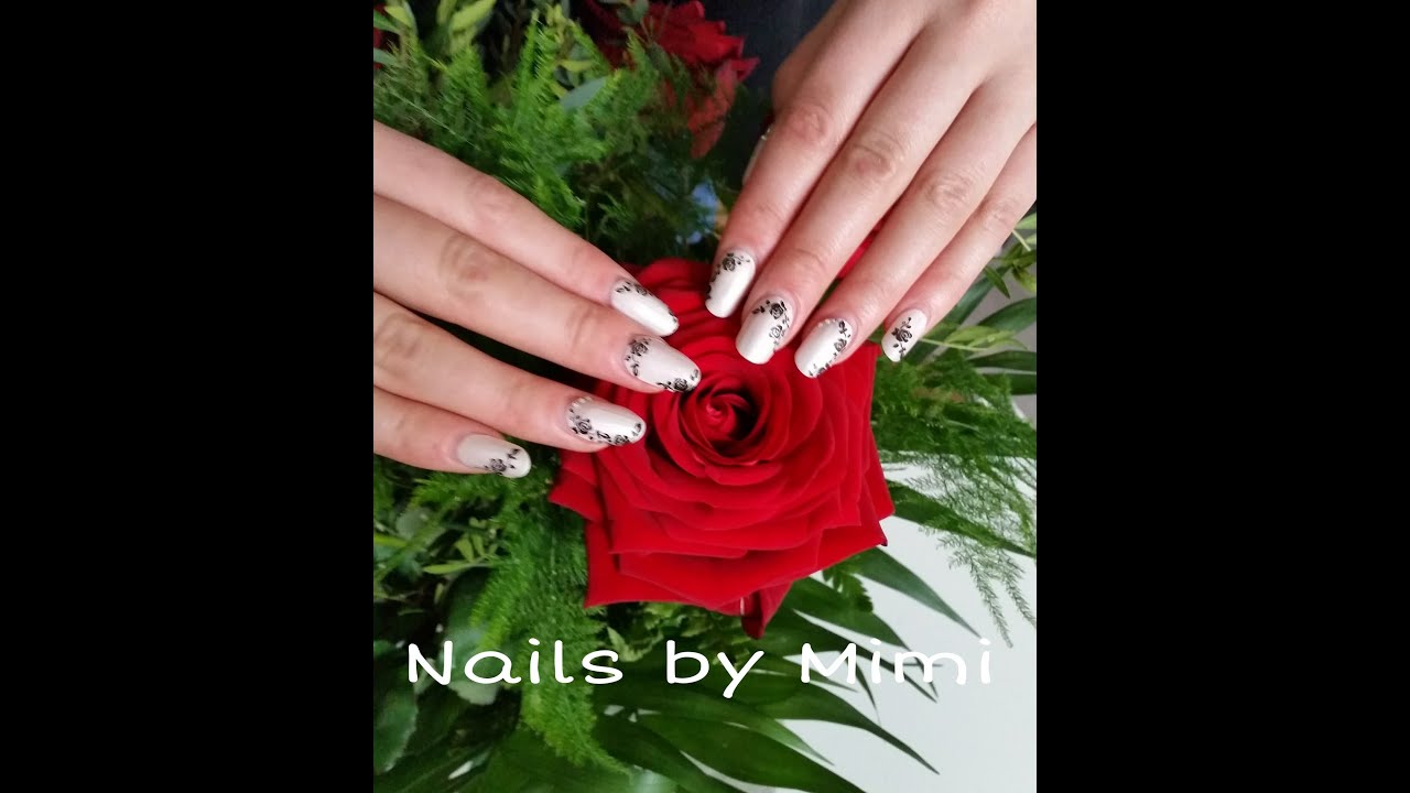 Schnelle Fullcovernägel mit Rosendesign