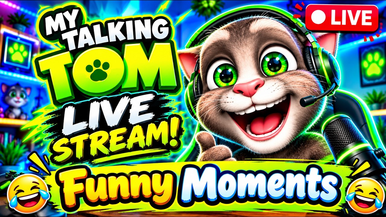 My Talking Tom Cat Live I Funny Cat I #live #funnycat #talkingtom # ...