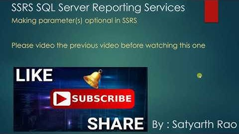 8 SSRS - Making Parameters Optional (SQL Server Reporting Services)
