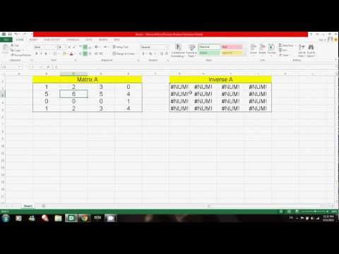 فيديو: كيفية حساب مصفوفة في Excel