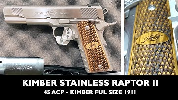 Cover Image for Kimber Stainless Raptor II 45 ACP 1911 Unboxing Review, What’s in the Box? Kimber Raptor 2- 2021 New