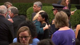 Flag-lowering ceremony honoring Haruka Weiser