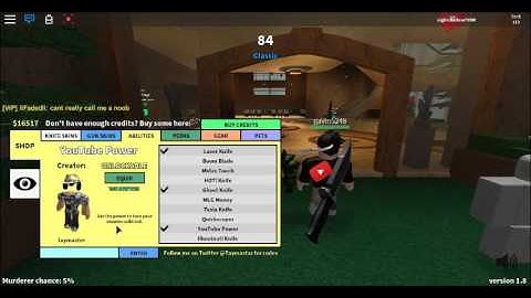 Roblox Twisted Murderer Code For Youtube Ability!