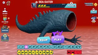 New Sea Eater Playable Shark Unlocked and Max Level Gameplay - Hungry Shark Evolution screenshot 5