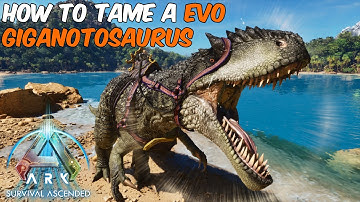 Hoe je de nieuwe EVO GIGANOTOSAURUS uit de Paleo ARK Evolution kunt temmen | Apex Predators Mod