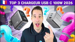TOP 3 MEILLEUR CHARGEUR USB C 100W 2026