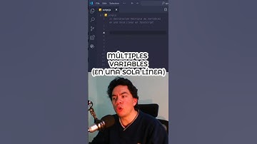 MÚLTIPLES VARIABLES (en una SOLA LINEA) de JavaScript #profelauta #desarrolloweb #javascript