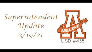 Updates from the Superintendent - March 19, 2021