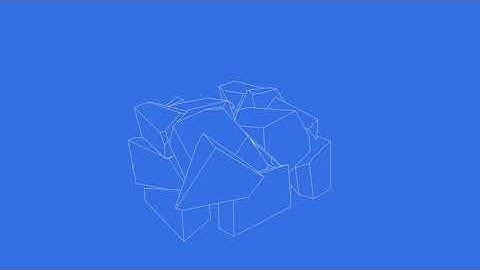 Cinema 4D | Line Draw Animation Test with Fracture (Video Footage)