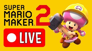 LIVE: Playing Expert and Viewer Levels in Super Mario Maker 2!
