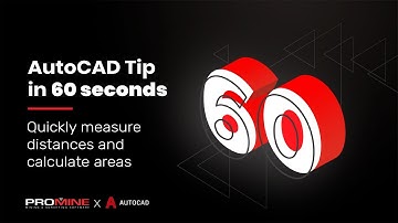 Quickly measure distances and calculate areas MEASUREGEOM | AutoCAD Tips in 60 Seconds