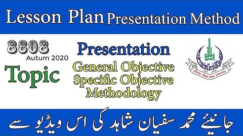 How to make Lesson plan Presentation 8608
