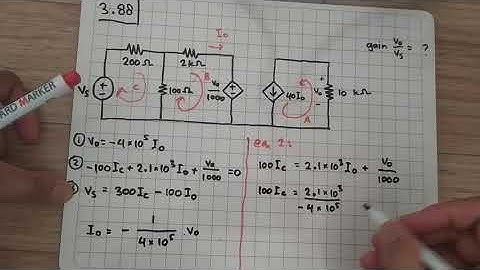 Problem 3.88 Fundamental of Electric Circuits (Alexander/Sadiku) 5th Edition