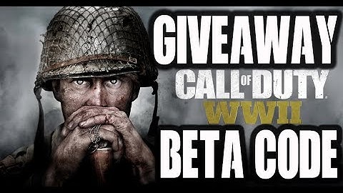 HOW TO GET CALL OF DUTY WWII BETA - FREE PS4 Beta Code Giveaway