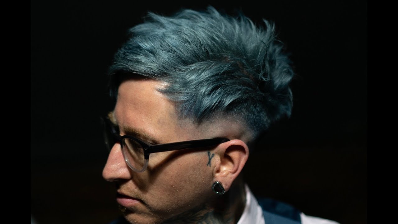 metallic blue hair guy