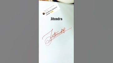 JITENDRA Signature Idea😻😻 #hncreation #viral #signature #ideas #shorts