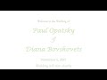 Wedding - Paul Opatsky &amp; Diana Bovshovets - 11/6/21 - GEC Церковне служіння