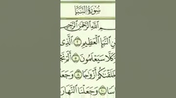 سورة النبأ تلاوة خاشعة  صوت جميل