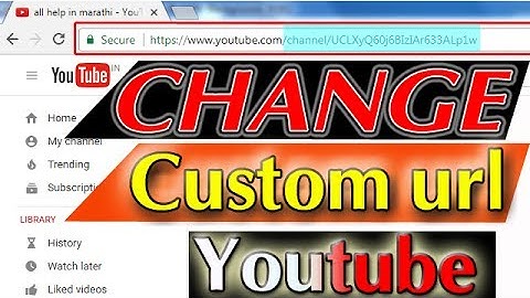 Change Custom URL of youtube channel 2017