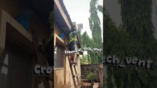 Watch how we install this starlink mini #starlink #construction #installation #diy #lightenginee