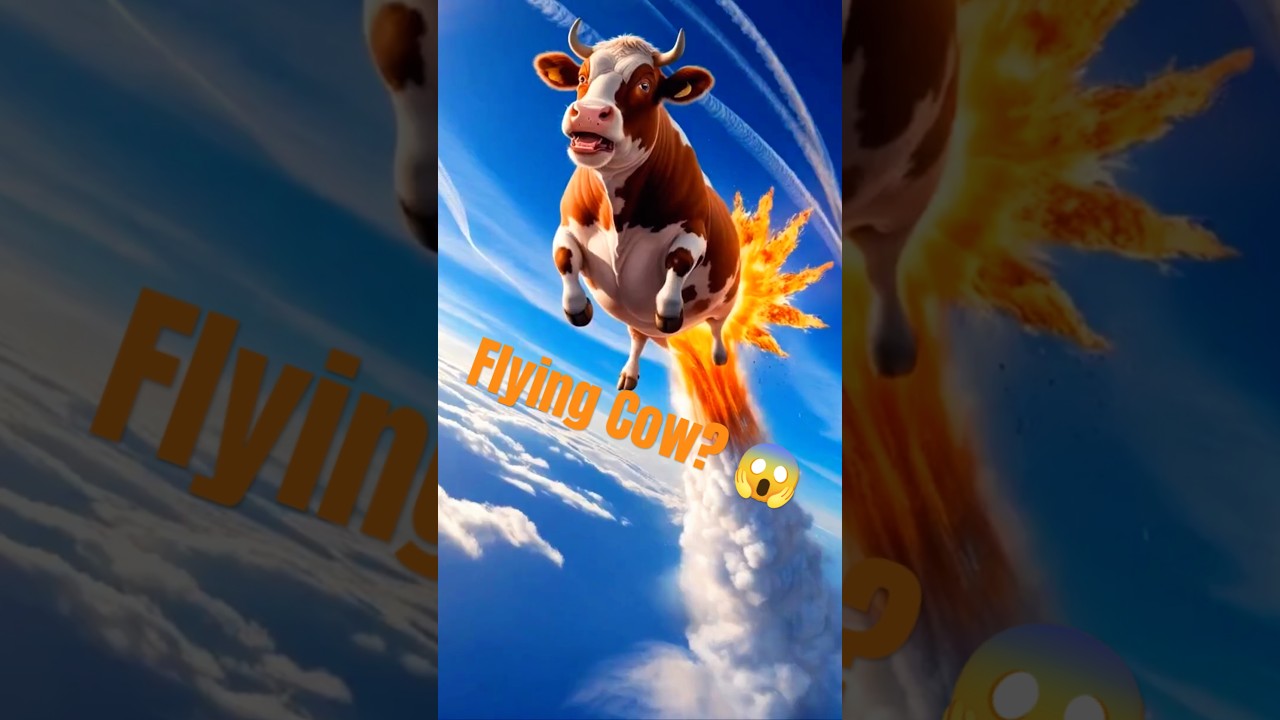 Flying Cow Crash Landing!