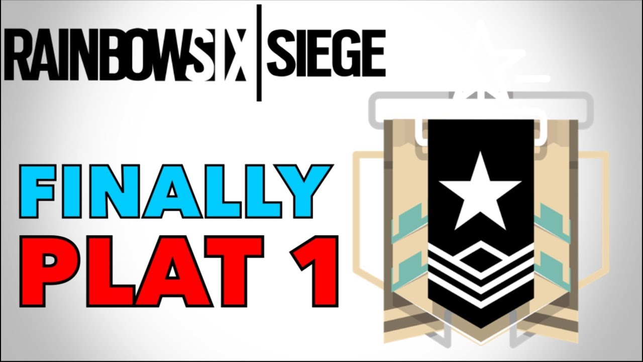 We Finally made it to PLAT 1 ️ | Rainbow 6 Siege | Quest To Diamond ...