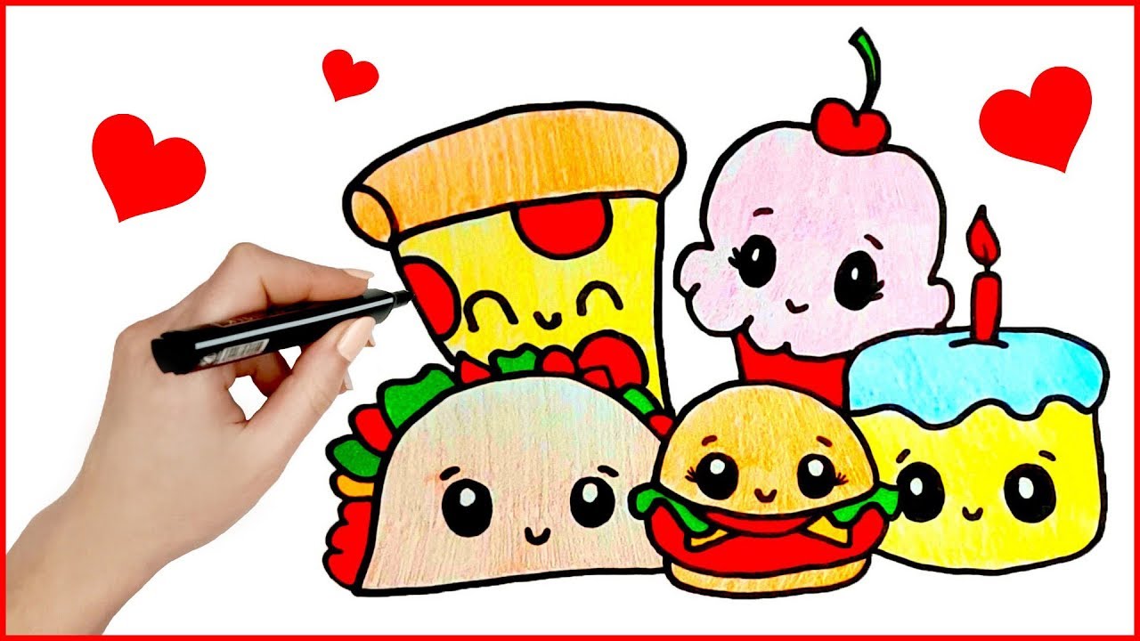 Como dibujar comida no saludable paso a paso como 💙 dibujar comida no  saludable - thptnganamst.edu.vn