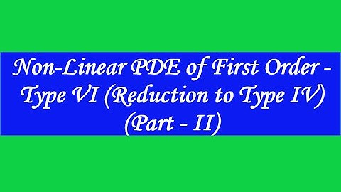 PARTIAL DIFFERENTIAL EQUATIONS   LECTURE 18