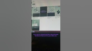 how to set your YouTube account on your roblox profile! #roblox #tutorial