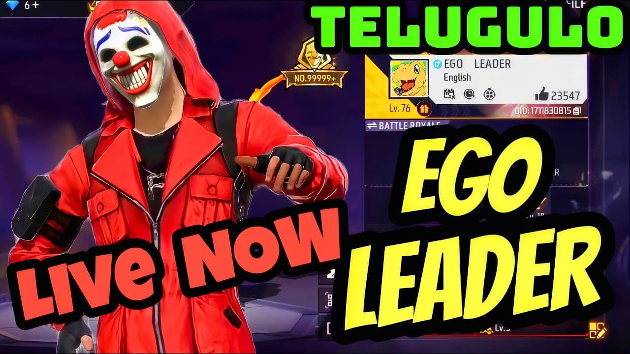 RANK PUSH TO GRAND MASTER | FREE FIRE LIVE TELUGU - YouTube