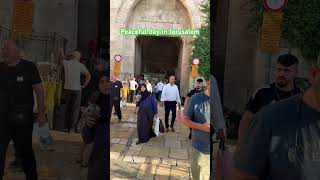 Peaceful day in Jerusalem after the war #israel #travel #gaza #usa #trump #jerusalem #shorts #idf