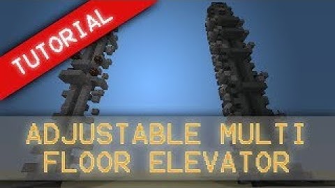 MorezysMinecraft: Tutorial Adjustable Multi-Floor Elevator 2x2 and 1x1