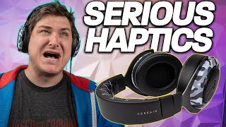 Does It Go Too Far!? Corsair HS60 Haptic Headset Review + Mic Test