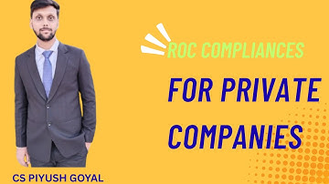 ROC Compliance for Private Limited Company | ROC Filing for Pvt Ltd Company | Annual Filing Pvt Ltd
