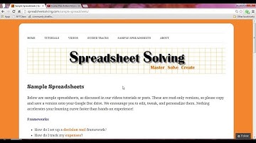 Edit and Save 50+ Free Spreadsheets from Spreadsheet Solving