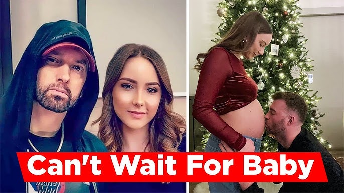 Eminem's Daughter Hailie Jade Shows Off Her Baby Bump On Christmas Day -  YouTube