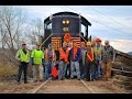 CMRR - The first train to Hurley Mountain Road since 1976 - 11/16/14