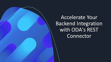Accelerate Your Backend Integration with ODA