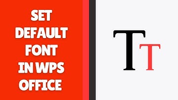 Hoe u het standaardlettertype instelt in WPS Office Writer