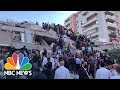 Earthquake Off Coast Of Turkey, Greece Causes Tsunami, Collapsed Buildings | NBC News NOW