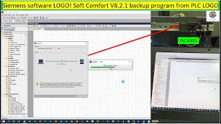 How to backup program from PLC LOGO using software LOGO!Soft Comfort screenshot 4
