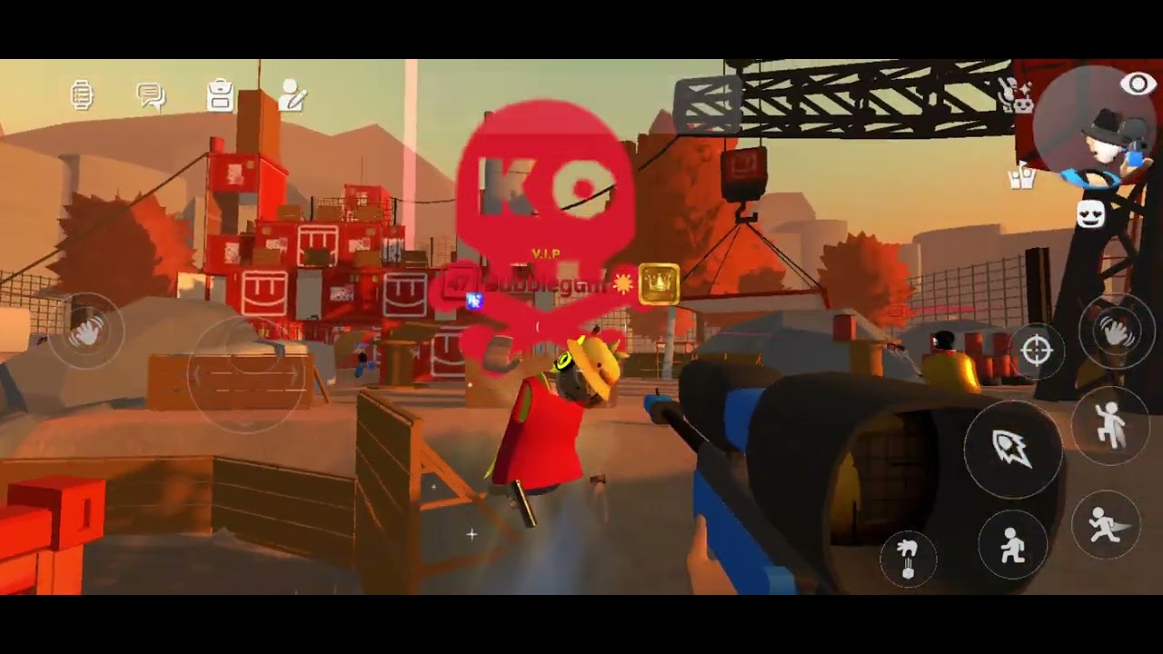 Being interrupted by alfbpabOWFBOWBCOWBSOFB @BubblegumRecRoom #trend #recroom #paintball @Oegman 