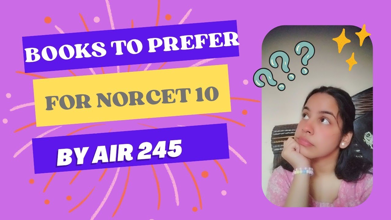 BOOKS To Prefer for NORCET 10...!!