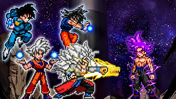 Goku TP OP, Goku DBS V3.5 OP, Xeno Goku V2 OP & Goku D OP VS Goku 1000 Yr Old OP in Jump Force Mugen