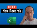 Filter Only NEW Records in Excel