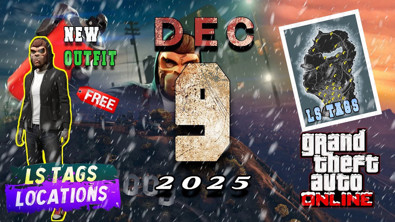 LS Tags Locations December 9th GTA Online 2025 YouTube 
