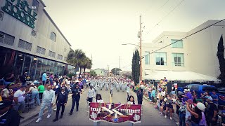 Texas Southern University Ocean of Soul Marching in the 2024 Krewe of Thoth Parade