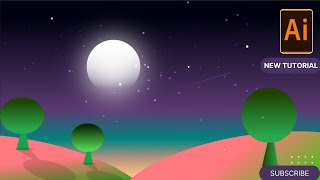 New Vector fantasy color change illustration Tutorial, Illustrator Tutorial screenshot 2